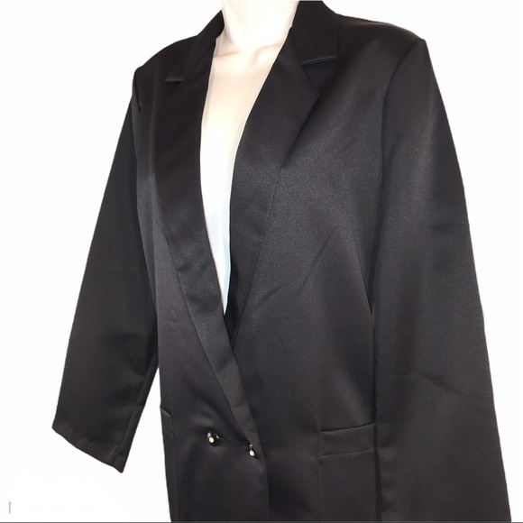 Vintage Black Blazer, Size M - Picture 2 of 7